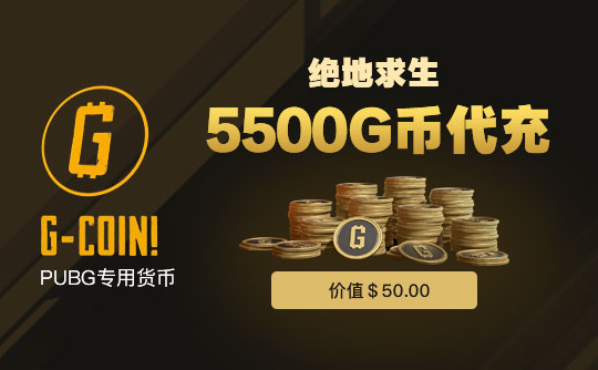 PUBG 5500G币代充（50美金）